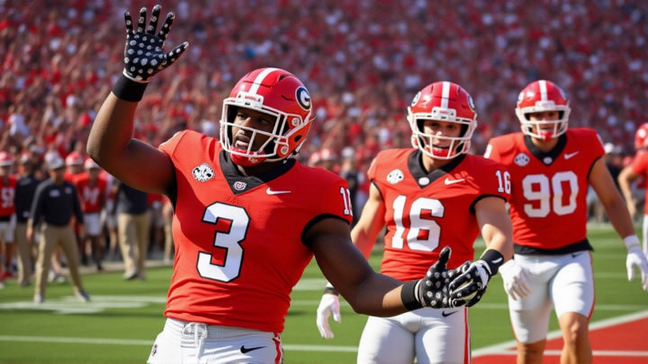 Walker’s 3 TDs and Frazier’s 2 Runs Power No. 4 Georgia to 35-3 Win Over Charlotte